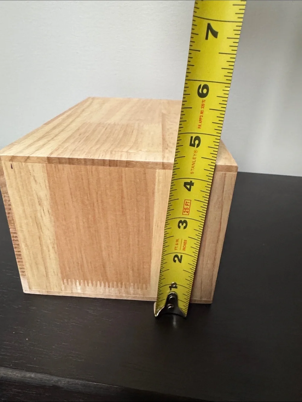 Bamboo and Clear Acrylic 4-Drawer Organizer